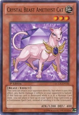 Crystal Beast Amethyst Cat LCGX EN156 Common 1st Edition Legendary Collection 2 1st Edition Singles Crystal Beast Amethyst Cat LCGX EN156 Common 1st Edition Legendary Collection 2 1st Edition Singles