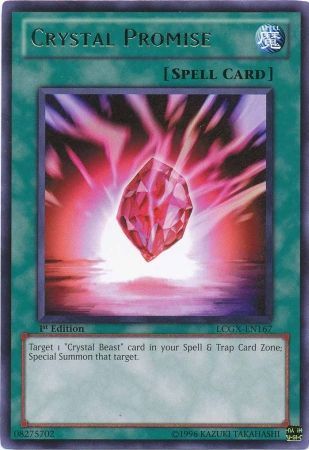 Crystal Promise LCGX EN167 Rare 1st Edition Legendary Collection 2 1st Edition Singles Crystal Promise LCGX EN167 Rare 1st Edition Legendary Collection 2 1st Edition Singles