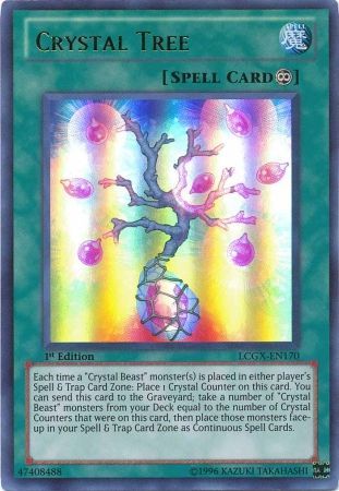 Crystal Tree LCGX EN170 Ultra Rare 1st Edition Crystal Tree LCGX EN170 Ultra Rare 1st Edition