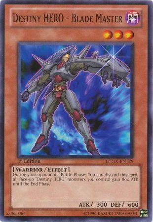 Destiny Hero Blade Master LCGX EN129 Common 1st Edition Legendary Collection 2 1st Edition Singles Destiny Hero Blade Master LCGX EN129 Common 1st Edition Legendary Collection 2 1st Edition Singles