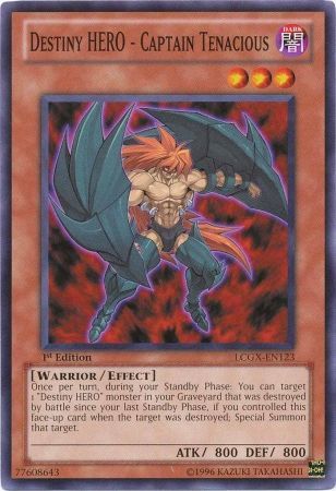 Destiny Hero Captain Tenacious LCGX EN123 Common 1st Edition Legendary Collection 2 1st Edition Singles Destiny Hero Captain Tenacious LCGX EN123 Common 1st Edition Legendary Collection 2 1st Edition Singles