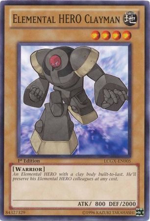 Elemental Hero Clayman LCGX EN005 Common 1st Edition Legendary Collection 2 1st Edition Singles Elemental Hero Clayman LCGX EN005 Common 1st Edition Legendary Collection 2 1st Edition Singles