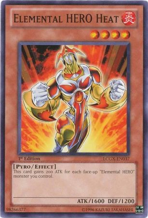 Elemental Hero Heat LCGX EN037 Common 1st Edition Legendary Collection 2 1st Edition Singles Elemental Hero Heat LCGX EN037 Common 1st Edition Legendary Collection 2 1st Edition Singles