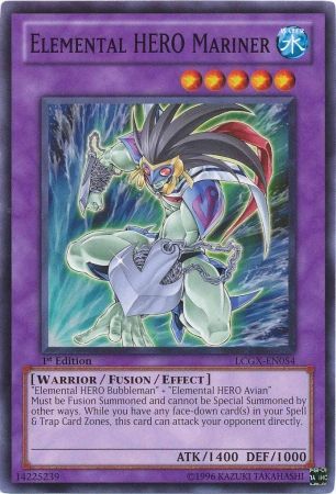 Elemental Hero Mariner LCGX EN054 Common 1st Edition Elemental Hero Mariner LCGX EN054 Common 1st Edition