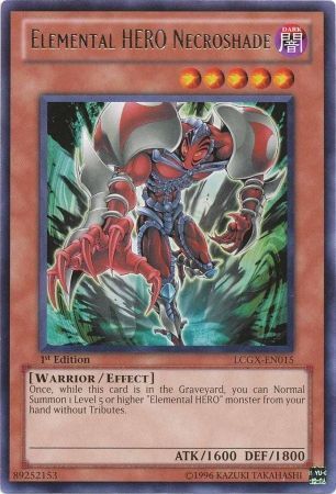 Elemental Hero Necroshade LCGX EN015 Rare 1st Edition Elemental Hero Necroshade LCGX EN015 Rare 1st Edition