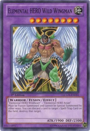Elemental Hero Wild Wingman LCGX EN055 Common 1st Edition Legendary Collection 2 1st Edition Singles Elemental Hero Wild Wingman LCGX EN055 Common 1st Edition Legendary Collection 2 1st Edition Singles
