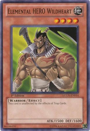 Elemental Hero Wildheart LCGX EN014 Common 1st Edition Legendary Collection 2 1st Edition Singles Elemental Hero Wildheart LCGX EN014 Common 1st Edition Legendary Collection 2 1st Edition Singles