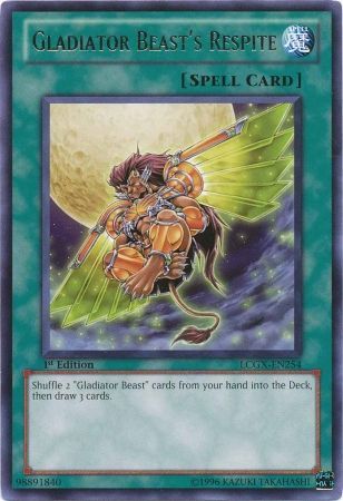 Gladiator Beast s Respite LCGX EN254 Rare 1st Edition Gladiator Beast s Respite LCGX EN254 Rare 1st Edition