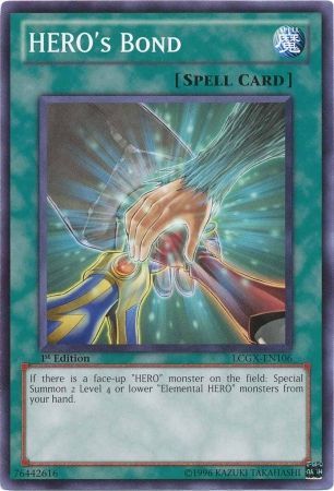 Hero s Bond LCGX EN106 Common 1st Edition Legendary Collection 2 1st Edition Singles Hero s Bond LCGX EN106 Common 1st Edition Legendary Collection 2 1st Edition Singles
