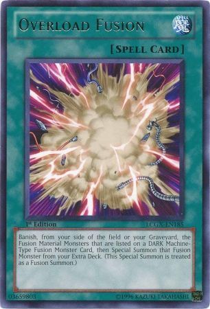 Overload Fusion LCGX EN185 Rare 1st Edition Overload Fusion LCGX EN185 Rare 1st Edition