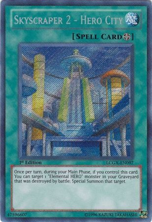 Skyscraper 2 Hero City LCGX EN097 Secret Rare 1st Edition Legendary Collection 2 1st Edition Singles Skyscraper 2 Hero City LCGX EN097 Secret Rare 1st Edition Legendary Collection 2 1st Edition Singles