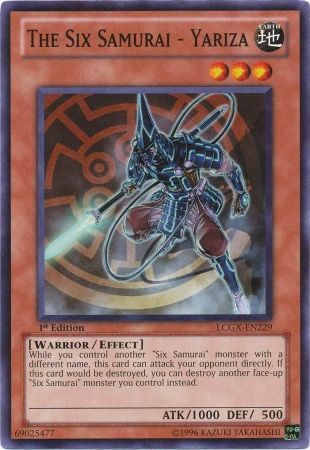 The Six Samurai Yariza LCGX EN229 Common 1st Edition Legendary Collection 2 1st Edition Singles The Six Samurai Yariza LCGX EN229 Common 1st Edition Legendary Collection 2 1st Edition Singles