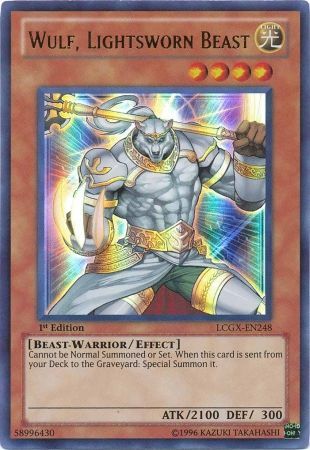 Wulf Lightsworn Beast BLLR-EN039 Ultra Rare Yu-Gi-Oh Card 1ST EDITION 