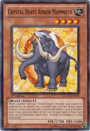 Crystal Beast Amber Mammoth LCGX EN159 Common 1st Edition Legendary Collection 2 1st Edition Singles Crystal Beast Amber Mammoth LCGX EN159 Common 1st Edition Legendary Collection 2 1st Edition Singles