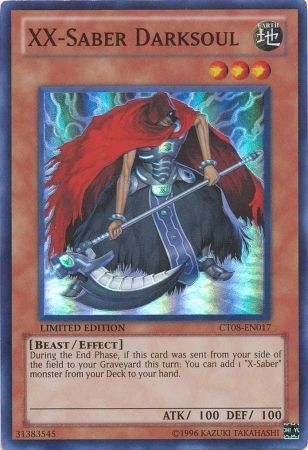 XX Saber Darksoul CT08 EN017 Super Rare XX Saber Darksoul CT08 EN017 Super Rare