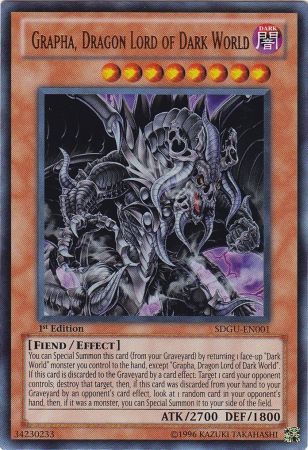 Grapha, Dragon Lord of Dark World - SDGU-EN001 - Ultra Rare 1st Edition