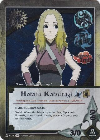 Hotaru Katsuragi 1134 Foil Platinum Lettering Promo Naruto CCG Promos Hotaru Katsuragi 1134 Foil Platinum Lettering Promo Naruto CCG Promos