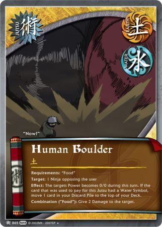 Human Boulder 865 Uncommon Naruto Invasion Human Boulder 865 Uncommon Naruto Invasion