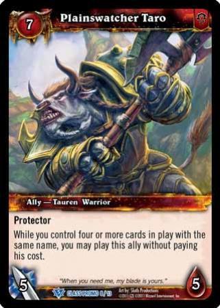 Plainswatcher Taro Class Promo 8 13 Rare World of Warcraft Promo Singles Plainswatcher Taro Class Promo 8 13 Rare World of Warcraft Promo Singles