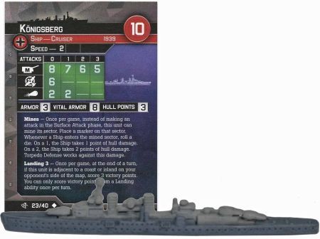23 Konigsberg War at Sea Surface Action Singles Uncommon Axis Allies War at Sea Surface Action 23 Konigsberg War at Sea Surface Action Singles Uncommon Axis Allies War at Sea Surface Action