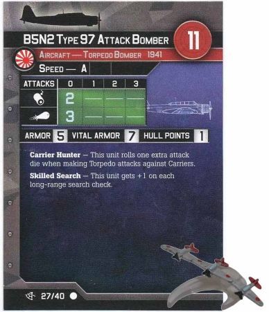 27 B5N2 Type 97 Attack Bomber War at Sea Surface Action Singles Common Axis Allies War at Sea Surface Action 27 B5N2 Type 97 Attack Bomber War at Sea Surface Action Singles Common Axis Allies War at Sea Surface Action