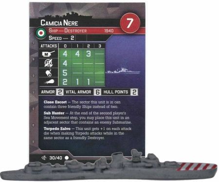 30 Camicia Nere War at Sea Surface Action Singles Common Axis Allies War at Sea Surface Action 30 Camicia Nere War at Sea Surface Action Singles Common Axis Allies War at Sea Surface Action