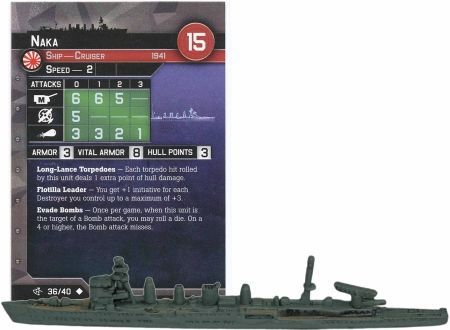 36 Naka War at Sea Surface Action Singles Uncommon Axis Allies War at Sea Surface Action 36 Naka War at Sea Surface Action Singles Uncommon Axis Allies War at Sea Surface Action