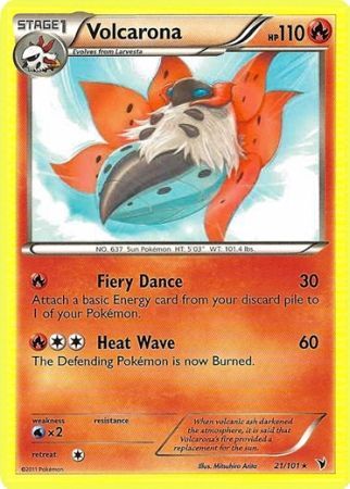Volcarona 21 101 Rare Black White 3 Noble Victories Singles Volcarona 21 101 Rare Black White 3 Noble Victories Singles