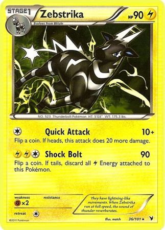 Zebstrika 36 101 Rare Black White 3 Noble Victories Singles Zebstrika 36 101 Rare Black White 3 Noble Victories Singles