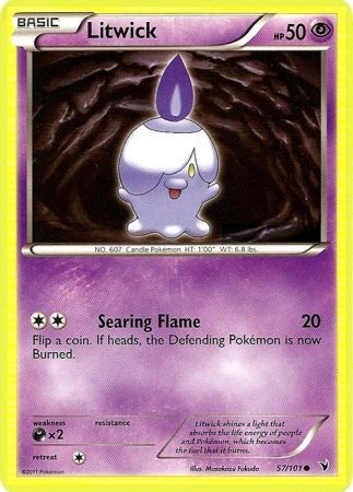 Litwick 57 101 Common Black White 3 Noble Victories Singles Litwick 57 101 Common Black White 3 Noble Victories Singles