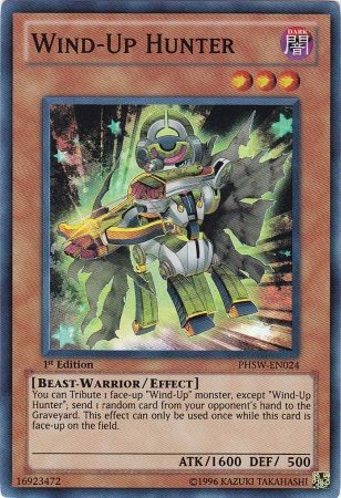 Wind Up Hunter PHSW EN024 Super Rare 1st Edition Wind Up Hunter PHSW EN024 Super Rare 1st Edition