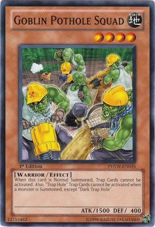 Goblin Pothole Squad PHSW EN035 Common 1st Edition Photon Shockwave 1st Edition Singles Goblin Pothole Squad PHSW EN035 Common 1st Edition Photon Shockwave 1st Edition Singles