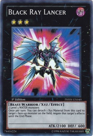 Black Ray Lancer PHSW EN040 Super Rare 1st Edition Photon Shockwave 1st Edition Singles Black Ray Lancer PHSW EN040 Super Rare 1st Edition Photon Shockwave 1st Edition Singles