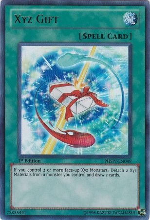 Xyz Gift PHSW EN049 Ultra Rare 1st Edition Xyz Gift PHSW EN049 Ultra Rare 1st Edition