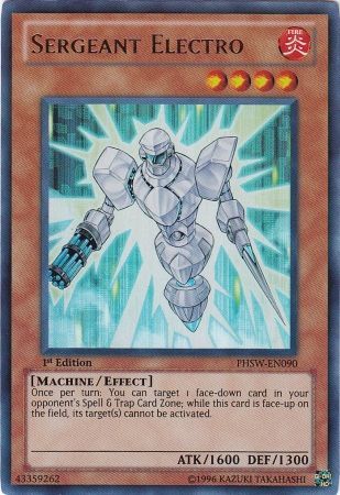 Sergeant Electro PHSW EN090 Ultra Rare 1st Edition Photon Shockwave 1st Edition Singles Sergeant Electro PHSW EN090 Ultra Rare 1st Edition Photon Shockwave 1st Edition Singles