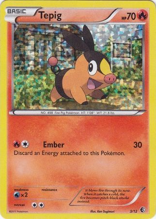 Tepig 3 12 McDonald s Holo Promo Pokemon McDonald s Promos Tepig 3 12 McDonald s Holo Promo Pokemon McDonald s Promos