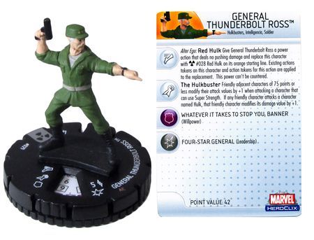 General Thunderbolt Ross 029 Incredible Hulk Marvel Heroclix General Thunderbolt Ross 029 Incredible Hulk Marvel Heroclix
