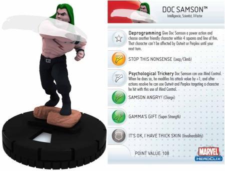 Doc Samson 030 Incredible Hulk Marvel Heroclix Doc Samson 030 Incredible Hulk Marvel Heroclix