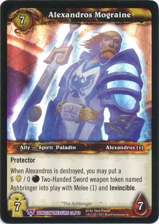 Alexandros Mograine Dungeon Treasure 24 60 Epic Rare WoW Dungeon Deck Treasure Pack Singles Alexandros Mograine Dungeon Treasure 24 60 Epic Rare WoW Dungeon Deck Treasure Pack Singles