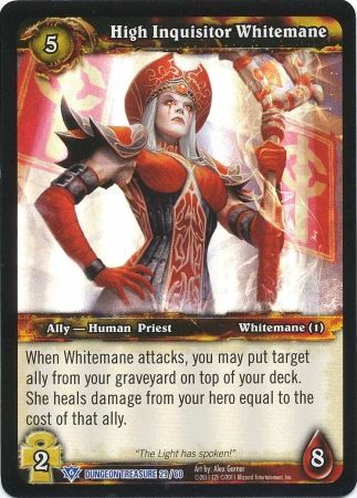 High Inquisitor Whitemane Dungeon Treasure 29 60 Rare WoW Dungeon Deck Treasure Pack Singles High Inquisitor Whitemane Dungeon Treasure 29 60 Rare WoW Dungeon Deck Treasure Pack Singles