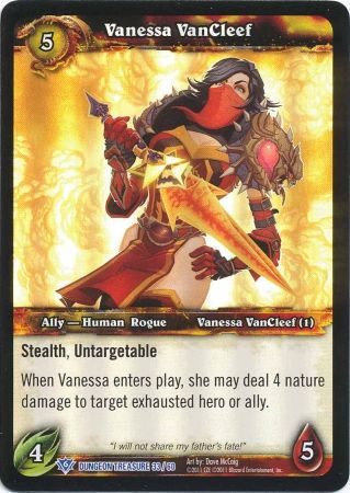 Vanessa VanCleef Dungeon Treasure 33 60 Rare WoW Dungeon Deck Treasure Pack Singles Vanessa VanCleef Dungeon Treasure 33 60 Rare WoW Dungeon Deck Treasure Pack Singles