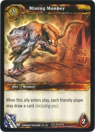 Mining Monkey Dungeon Treasure 35 60 Common WoW Dungeon Deck Treasure Pack Singles Mining Monkey Dungeon Treasure 35 60 Common WoW Dungeon Deck Treasure Pack Singles