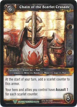 Chain of the Scarlet Crusade Dungeon Treasure 38 60 Uncommon WoW Dungeon Deck Treasure Pack Singles Chain of the Scarlet Crusade Dungeon Treasure 38 60 Uncommon WoW Dungeon Deck Treasure Pack Singles