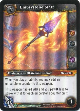 Emberstone Staff Dungeon Treasure 49 60 Uncommon WoW Dungeon Deck Treasure Pack Singles Emberstone Staff Dungeon Treasure 49 60 Uncommon WoW Dungeon Deck Treasure Pack Singles