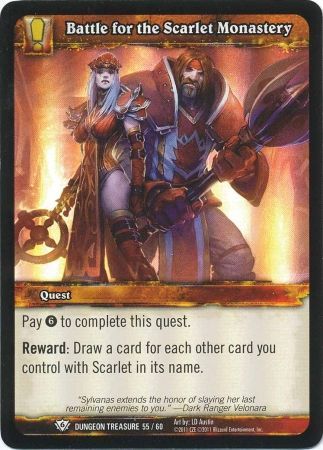 Battle for the Scarlet Monastery Dungeon Treasure 55 60 Common WoW Dungeon Deck Treasure Pack Singles Battle for the Scarlet Monastery Dungeon Treasure 55 60 Common WoW Dungeon Deck Treasure Pack Singles