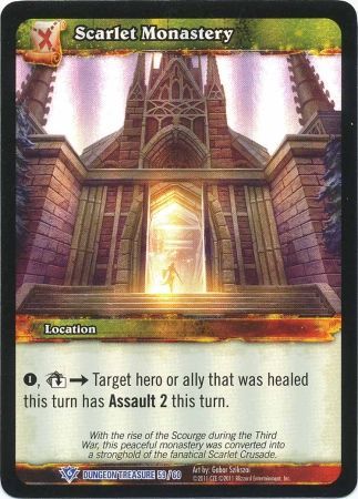 Scarlet Monastery Dungeon Treasure 59 60 Rare WoW Dungeon Deck Treasure Pack Singles Scarlet Monastery Dungeon Treasure 59 60 Rare WoW Dungeon Deck Treasure Pack Singles