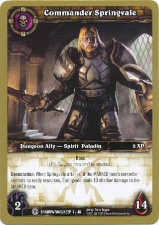 Commander Springvale Shadowfang Keep 7 46 Common WoW Dungeon Deck Shadowfang Keep Singles Commander Springvale Shadowfang Keep 7 46 Common WoW Dungeon Deck Shadowfang Keep Singles