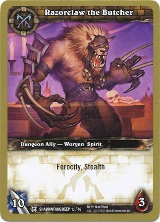 Razorclaw the Butcher Shadowfang Keep 15 46 Common Razorclaw the Butcher Shadowfang Keep 15 46 Common