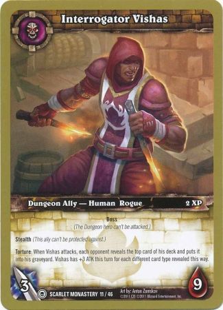 Interrogator Vishas Scarlet Monastery 11 46 Common WoW Dungeon Deck Scarlet Monastery Singles Interrogator Vishas Scarlet Monastery 11 46 Common WoW Dungeon Deck Scarlet Monastery Singles