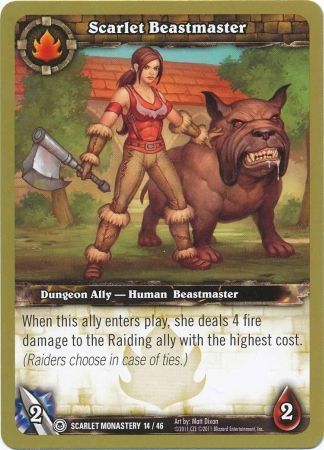 Scarlet Beastmaster Scarlet Monastery 14 46 Common WoW Dungeon Deck Scarlet Monastery Singles Scarlet Beastmaster Scarlet Monastery 14 46 Common WoW Dungeon Deck Scarlet Monastery Singles
